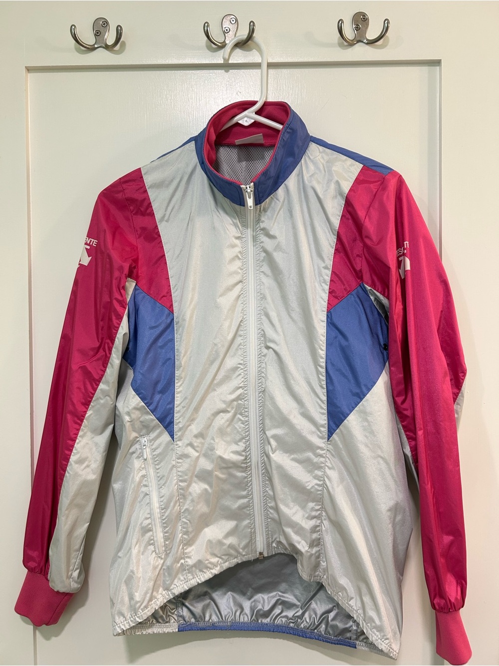 Vintage Descente Made in Japan Colorblock Windbreaker Jacket Size M Pink Blue